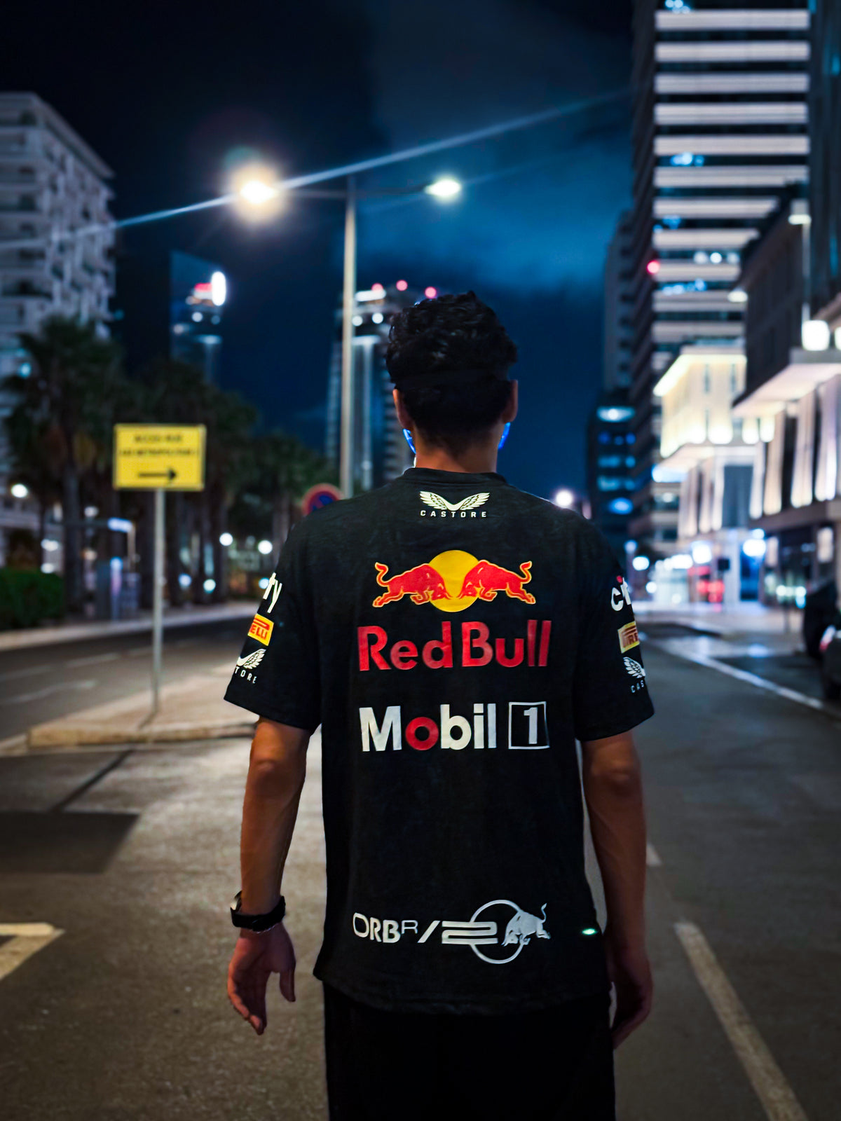 T-shirt Oversize Acid Wash Red Bull Racing F1