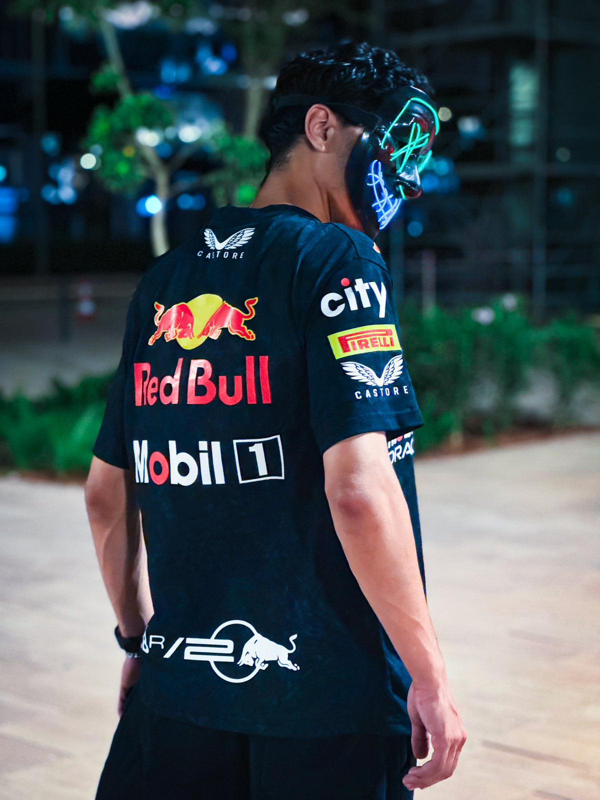 T-shirt Oversize Acid Wash Red Bull Racing F1